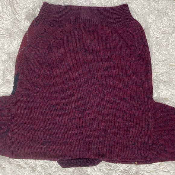 Cape Isle Knitters Sweater Size Large Argyle Burgundy And Dark Blue - Picture 3 of 4